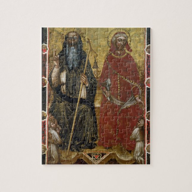 Puzzle Abbé d'Anthony de saints et Eligius - processus (Vertical)