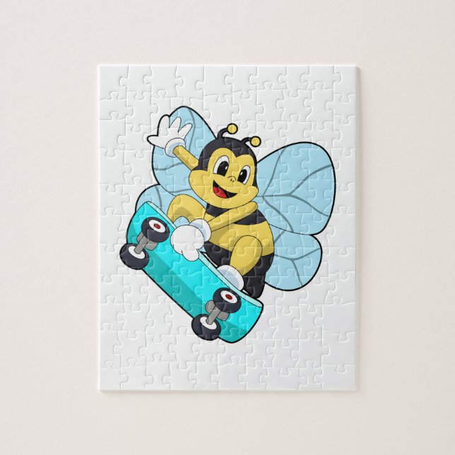 Puzzle Abee comme patineur avec skateboard (Vertical)