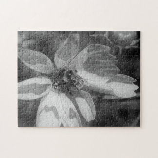 Puzzle Abeille À Fleur En Noir Et Blanc