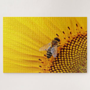 Puzzle Abeille à l'intérieur d'un tournesol
