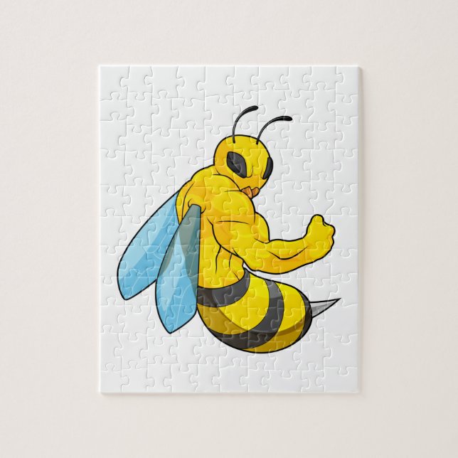 Puzzle Abeille comme culturiste (Vertical)