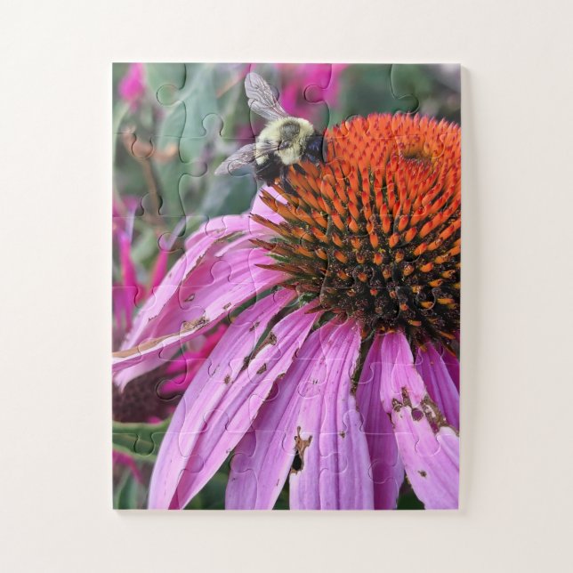 Puzzle Abeille et Echinacea  (Vertical)