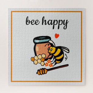 Puzzle Abeille joyeux jolies abeilles mot art