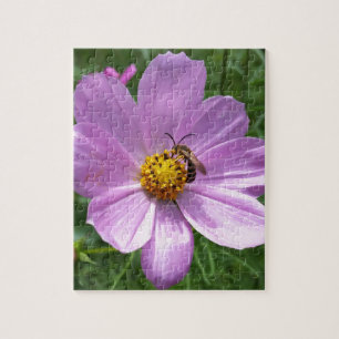 Puzzle abeille sur fleur