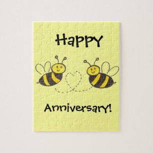 Puzzle Abeilles de miel avec le coeur