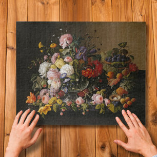 Puzzle Abondance Florale : Nature Morte de Severin Roesen