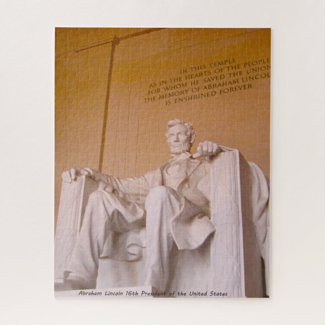 Puzzle Abraham Lincoln 16e président des États-Unis. (Vertical)