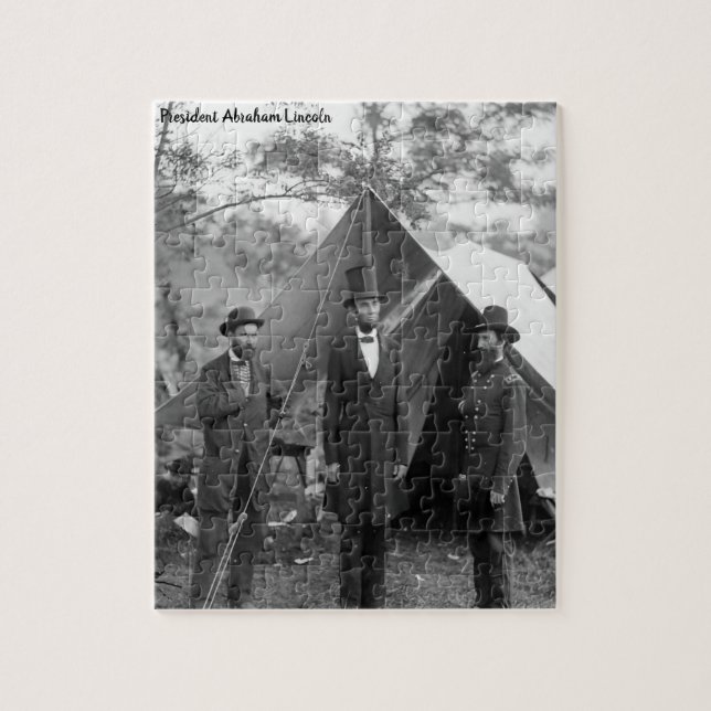 Puzzle Abraham Lincoln 16e président des États-Unis. (Vertical)