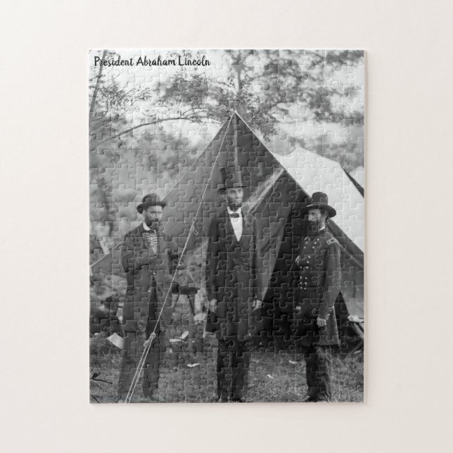 Puzzle Abraham Lincoln 16e président des États-Unis. (Vertical)