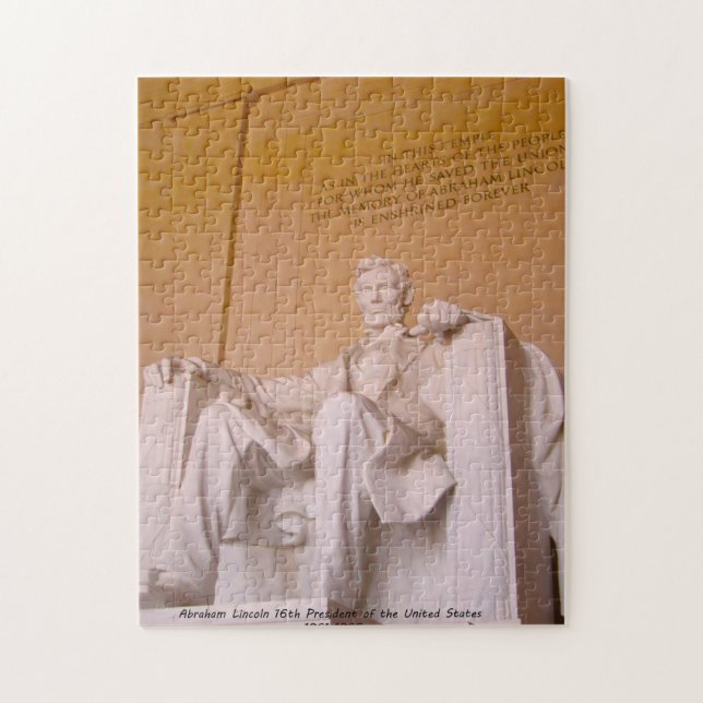 Puzzle Abraham Lincoln 16ème Président de l'Amérique. (Vertical)