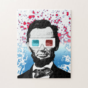 Puzzle Abraham Lincoln - 3D
