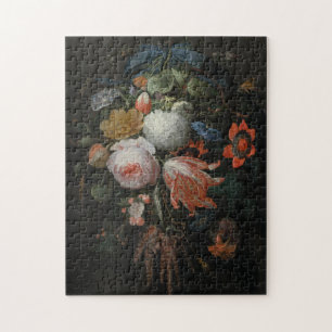 Puzzle Abraham Mignon - Un Bouquet De Fleurs Peuplé