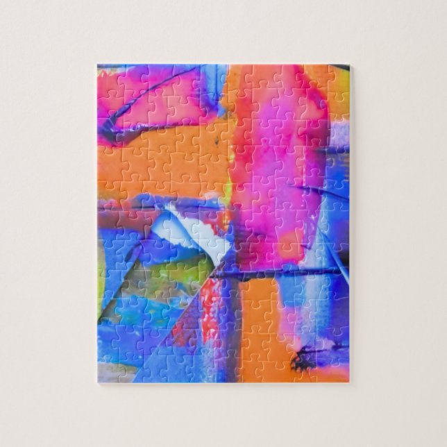 Puzzle Abstract Background Colorful (Vertical)