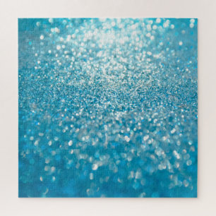 Puzzle Abstrait bleu, arrière - plan artistique.
