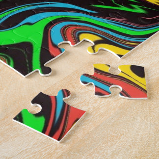 Puzzle Abstrait Coloré Twirly / Poussé /