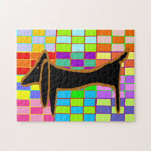 Puzzle Abstrait Dachshund Jig Saw