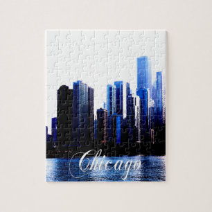 Puzzle Abstrait des effets de Downtown Chicago