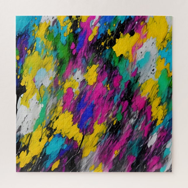 Puzzle Abstrait éclat de peinture (Vertical)