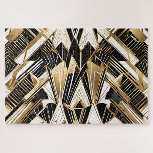 puzzle abstrait en verre brisé