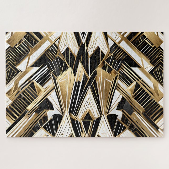 puzzle abstrait en verre brisé (Horizontal)