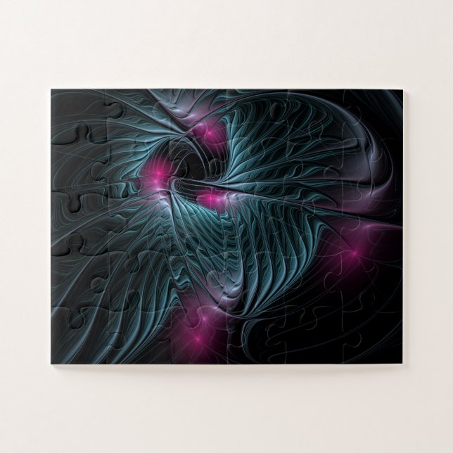 Puzzle Abstrait Imaginaire coloré fractal (Horizontal)