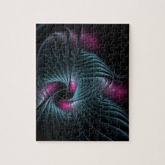 Puzzle Abstrait Imaginaire coloré fractal  (Vertical)