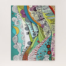 Abstrait Nature Line Art Doodle de la campagne