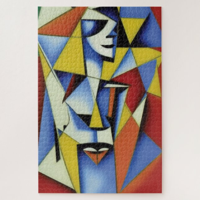 Puzzle abstrait zen cubiste (Vertical)