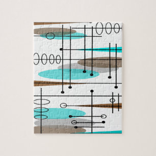 Puzzle Abstraite moderne de l'ère atomique du milieu du s