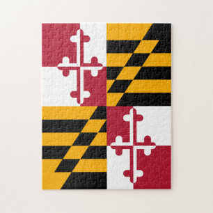 Puzzle Accent de conception de drapeau d'état du Maryland
