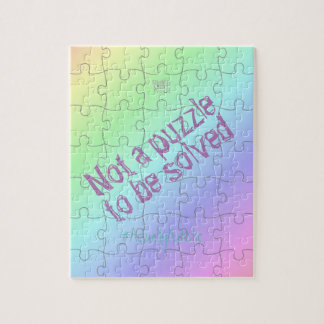 Puzzle Acceptation de l'autisme, Pastel Rainbow