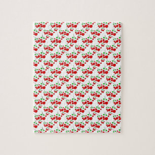 Puzzle Accesorios con estampado de cereza roja - cerezas