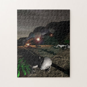 Puzzle Accident d'UFO de Roswell la nuit