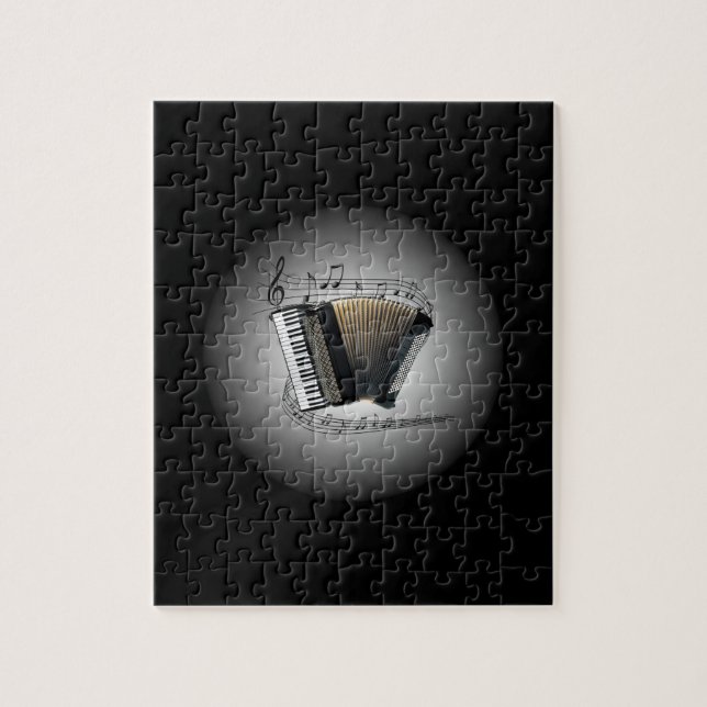 Puzzle Accordion ~ Globe musical ~ Échelle musicale ~ (Vertical)