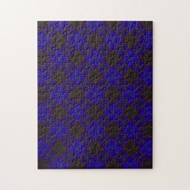 Puzzle Accueil Tartan Plaid Pattern Vert Hume (Vertical)