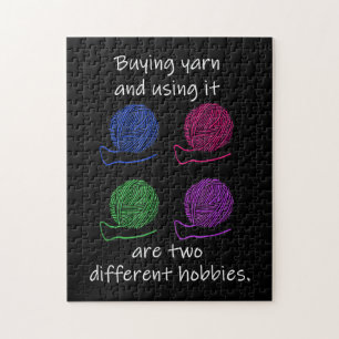 Puzzle Acheter Du Fil Et L'Utiliser Sont Deux Hobbies Dif