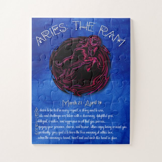 Puzzle Acrostique Aries (Vertical)