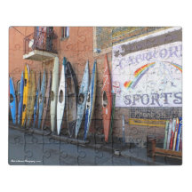 Puzzle acrylique avec Kayaks dans l'allée