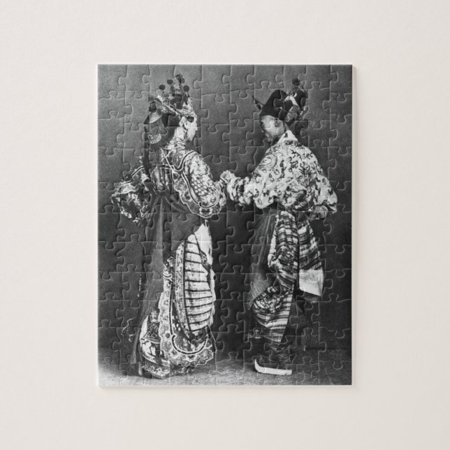 Puzzle Acteurs chinois par derrière, c.1870 (photo de (Vertical)