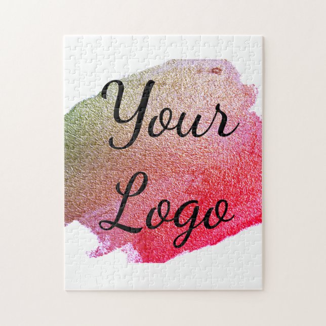 Puzzle add your logo site web pinker green golden simple  (Vertical)