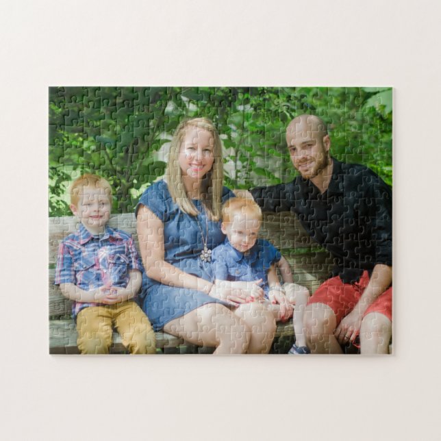 Puzzle Add Your Own Photo Fun Family Gift (Horizontal)