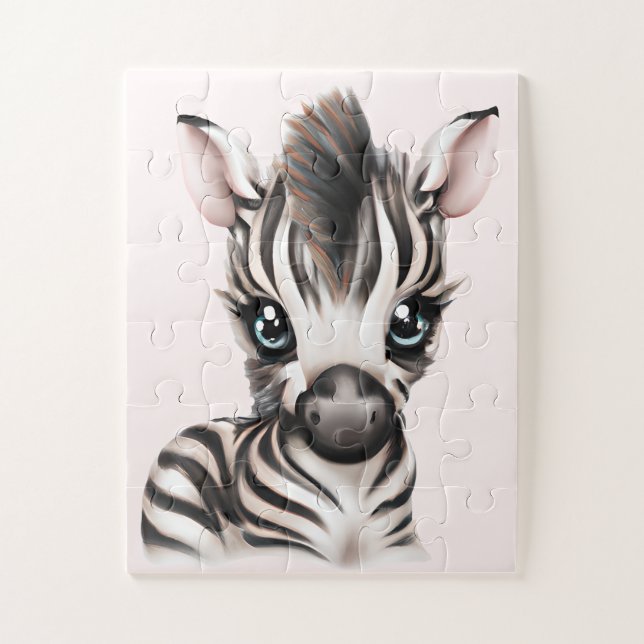 Puzzle adorable bébé Zebra (Vertical)