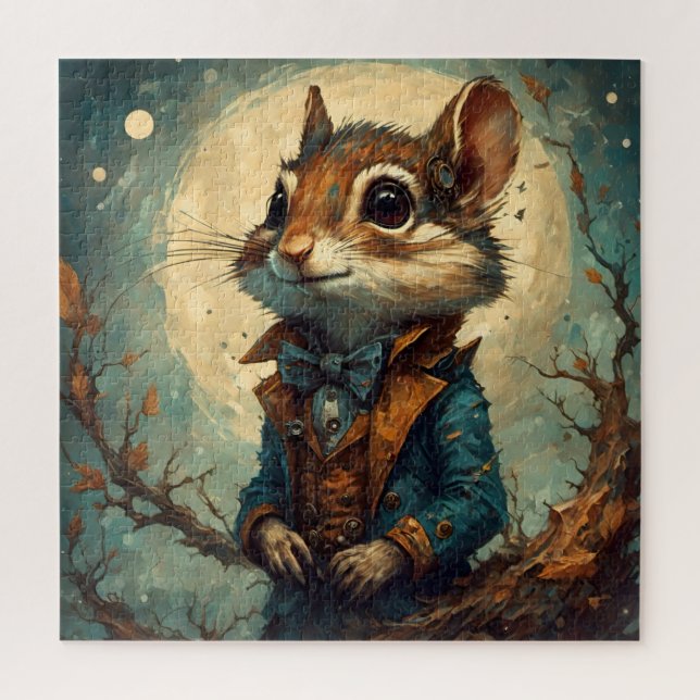 Puzzle Adorable écureuil steampunk (Vertical)