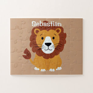 Puzzle Adorable Petit Lion Enfants Personnalisés