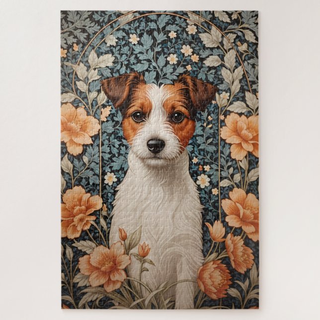 Puzzle Adorable Terrier Jack Russell Inspiré de William M (Vertical)
