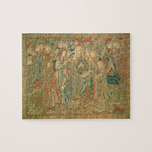 Puzzle Adoration de l'enfant du Christ (tapisserie) (Horizontal)