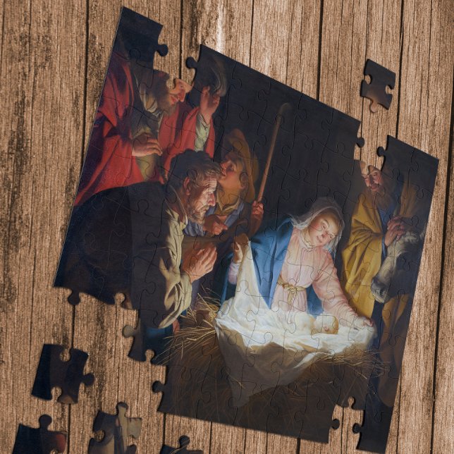 Puzzle Adoration des bergers - Honthorst - Noël (Créateur téléchargé)
