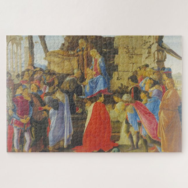 Puzzle Adoration des Mages par Sandro Botticelli 1475 (Horizontal)