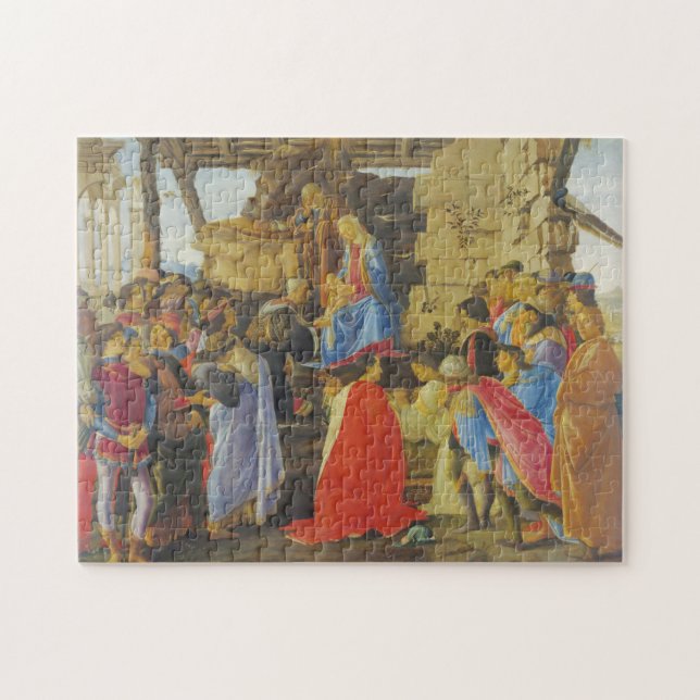 Puzzle Adoration des Mages par Sandro Botticelli 1475 (Horizontal)