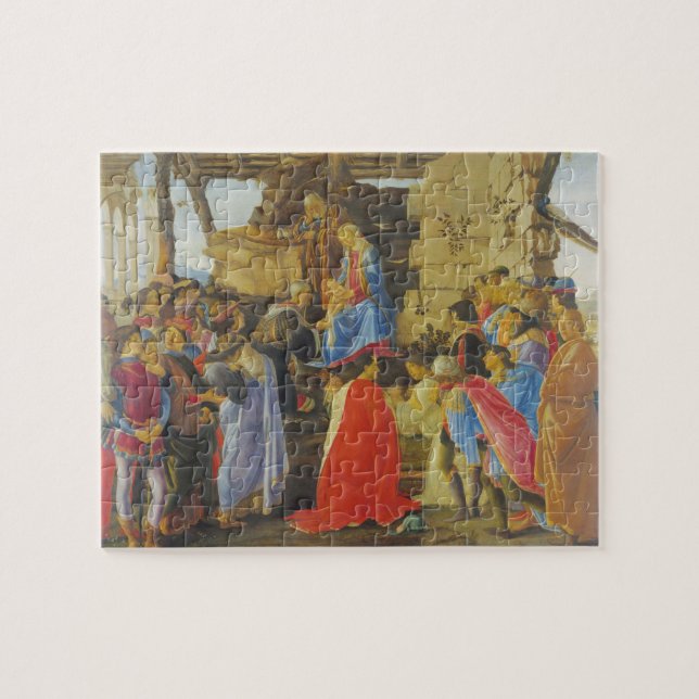 Puzzle Adoration des Mages par Sandro Botticelli 1475 (Horizontal)